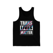 Trans Lives Matter Tank Top S Black Tank Top by Printify | Akron Pride Custom Tees