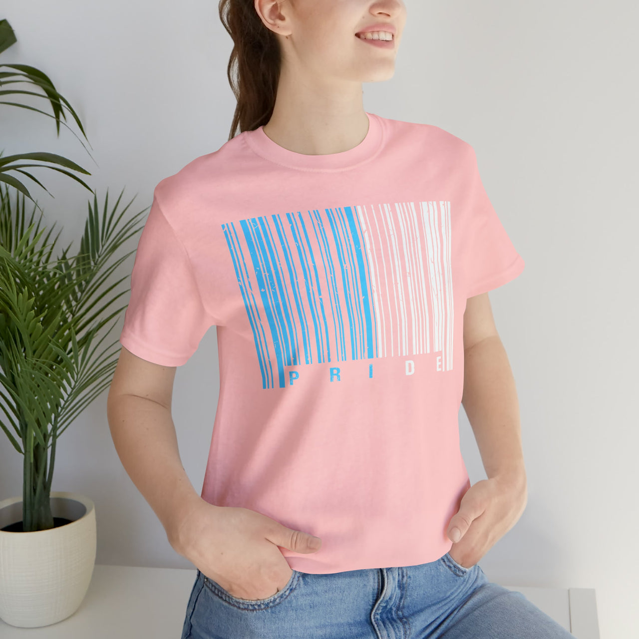Trans Pride Tee Pink S T-Shirt by Printify | Akron Pride Custom Tees