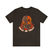 Trick or Treat Tee Brown S T-Shirt by Printify | Akron Pride Custom Tees