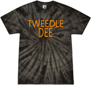 Tweedle Dee/Dumb@## Tie-dyed Tee Adult Shirt by Akron Pride Custom Tees | Akron Pride Custom Tees