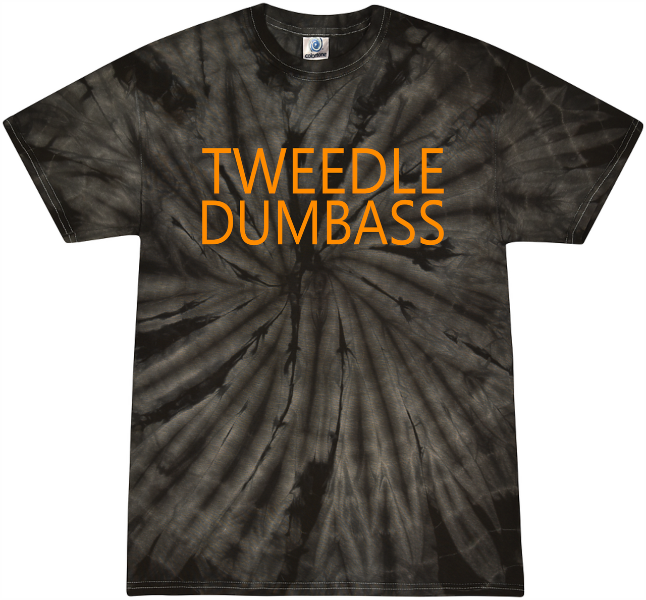 Tweedle Dee/Dumb@## Tie-dyed Tee Adult Shirt by Akron Pride Custom Tees | Akron Pride Custom Tees