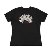 Valentine Vibes Ladies Tee Black S T-Shirt by Printify | Akron Pride Custom Tees