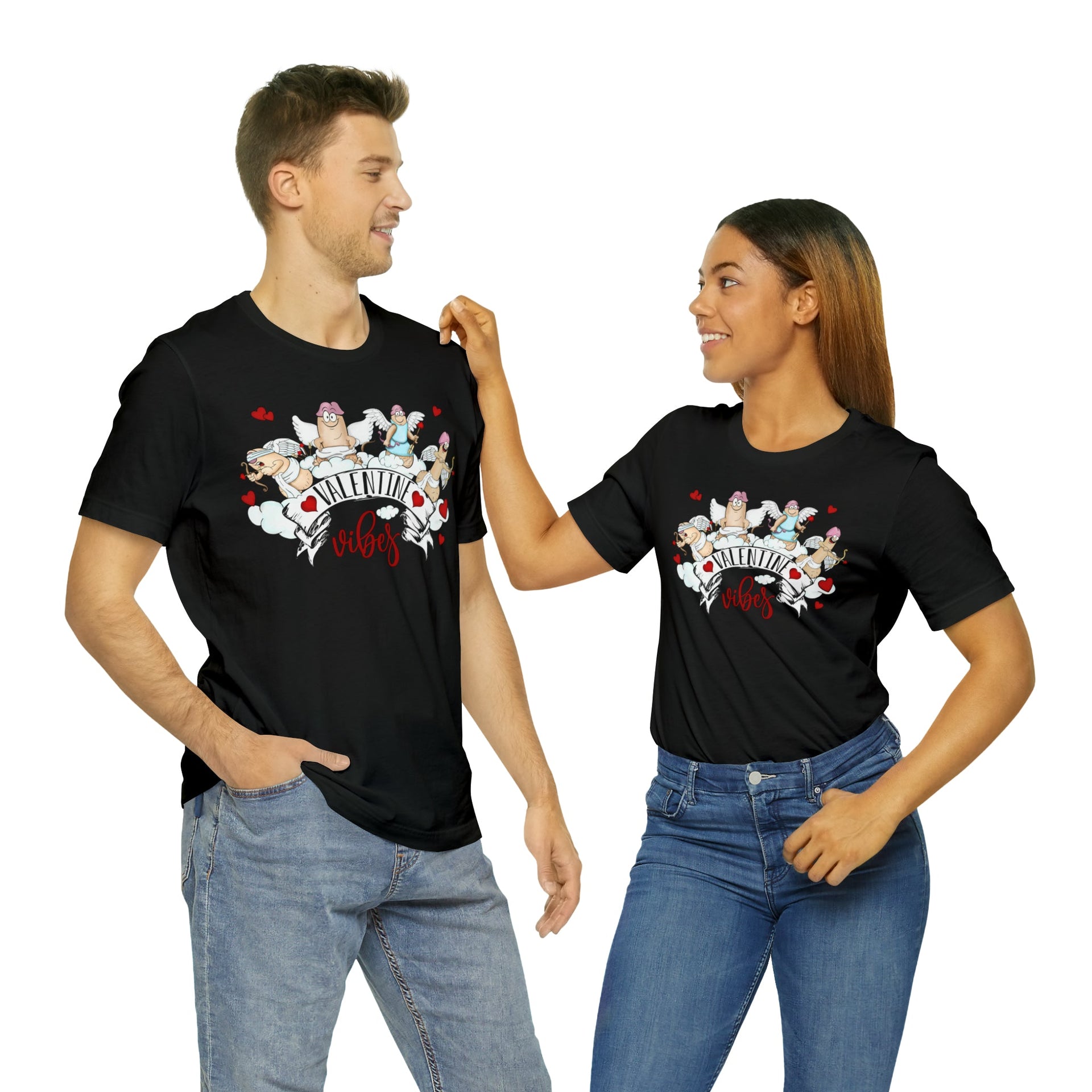 Valentine Vibes Tee T-Shirt by Printify | Akron Pride Custom Tees