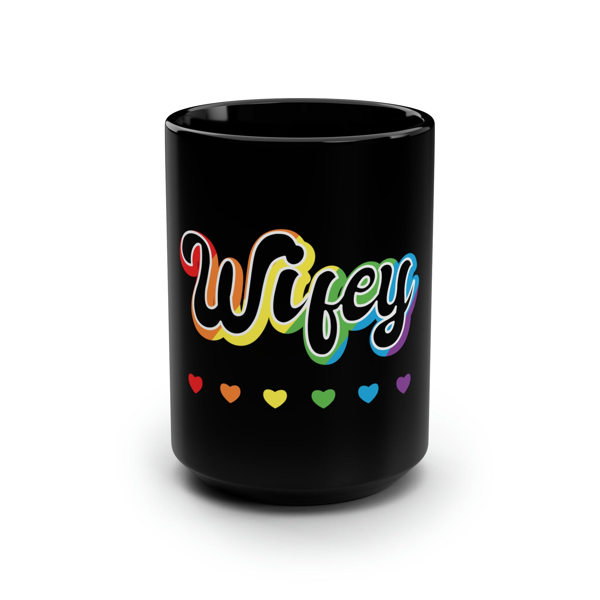 Wifey Pride Mug 15oz Mug by Printify | Akron Pride Custom Tees