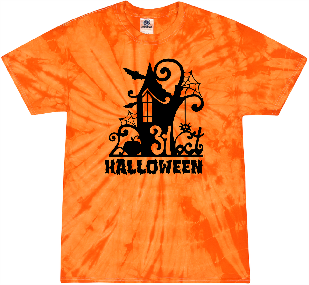 Youth Halloween Tie-dyed Tee Youth Shirt by Akron Pride Custom Tees | Akron Pride Custom Tees