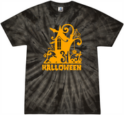 Youth Halloween Tie-dyed Tee Youth Shirt by Akron Pride Custom Tees | Akron Pride Custom Tees