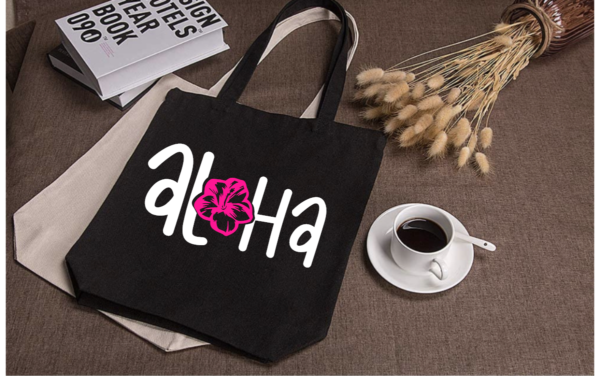 Aloha Tote Bag Akron Pride Custom Tees