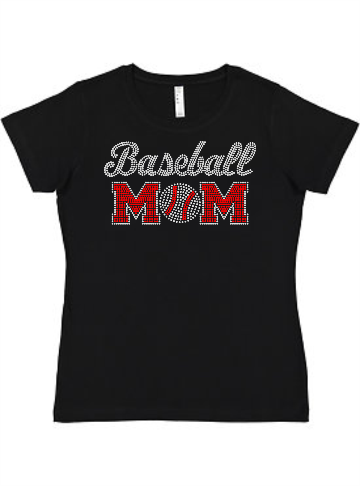Baseball MOM Ladies Tee Akron Pride Custom Tees
