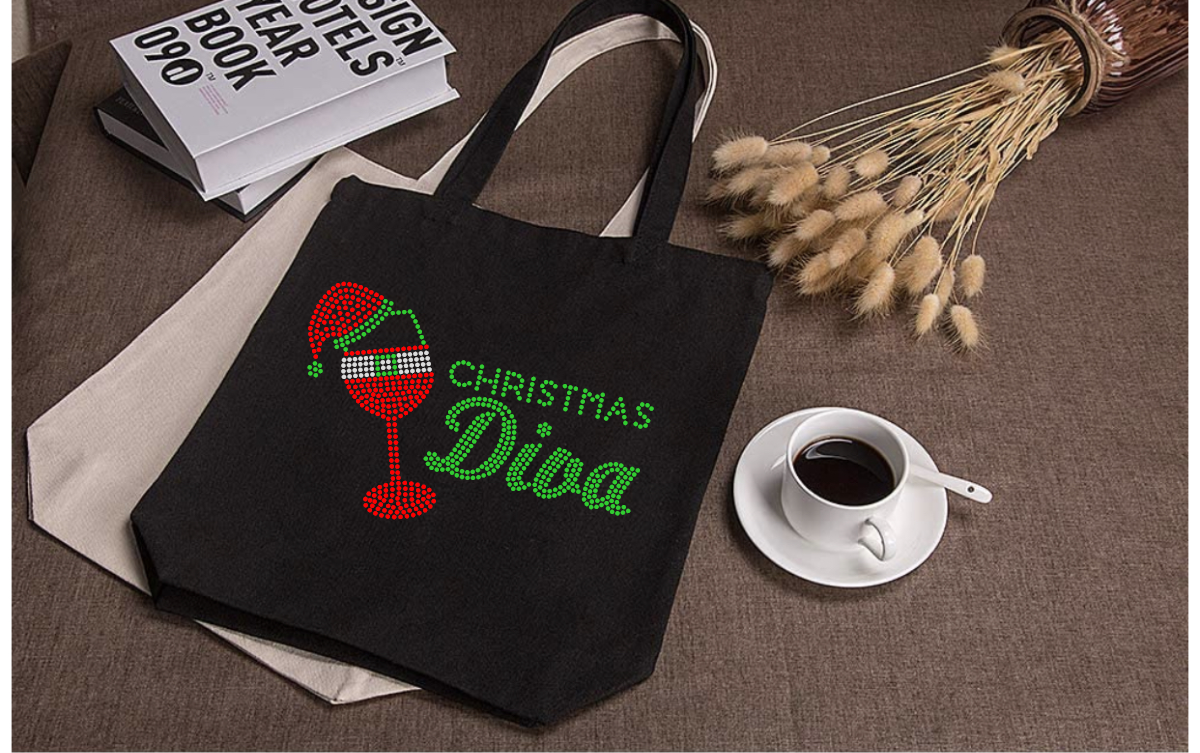 Christmas Diva Tote Bag Akron Pride Custom Tees