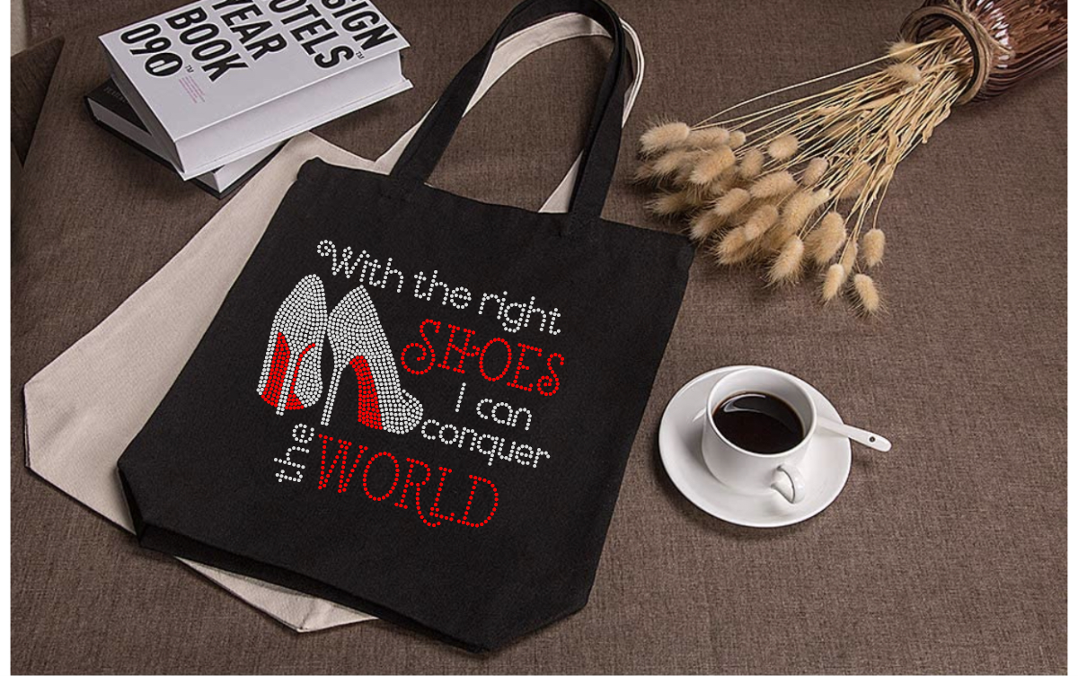 Conquer the World tote Bag Akron Pride Custom Tees