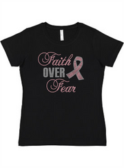 Faith Over Fear Ladies Tee Akron Pride Custom Tees