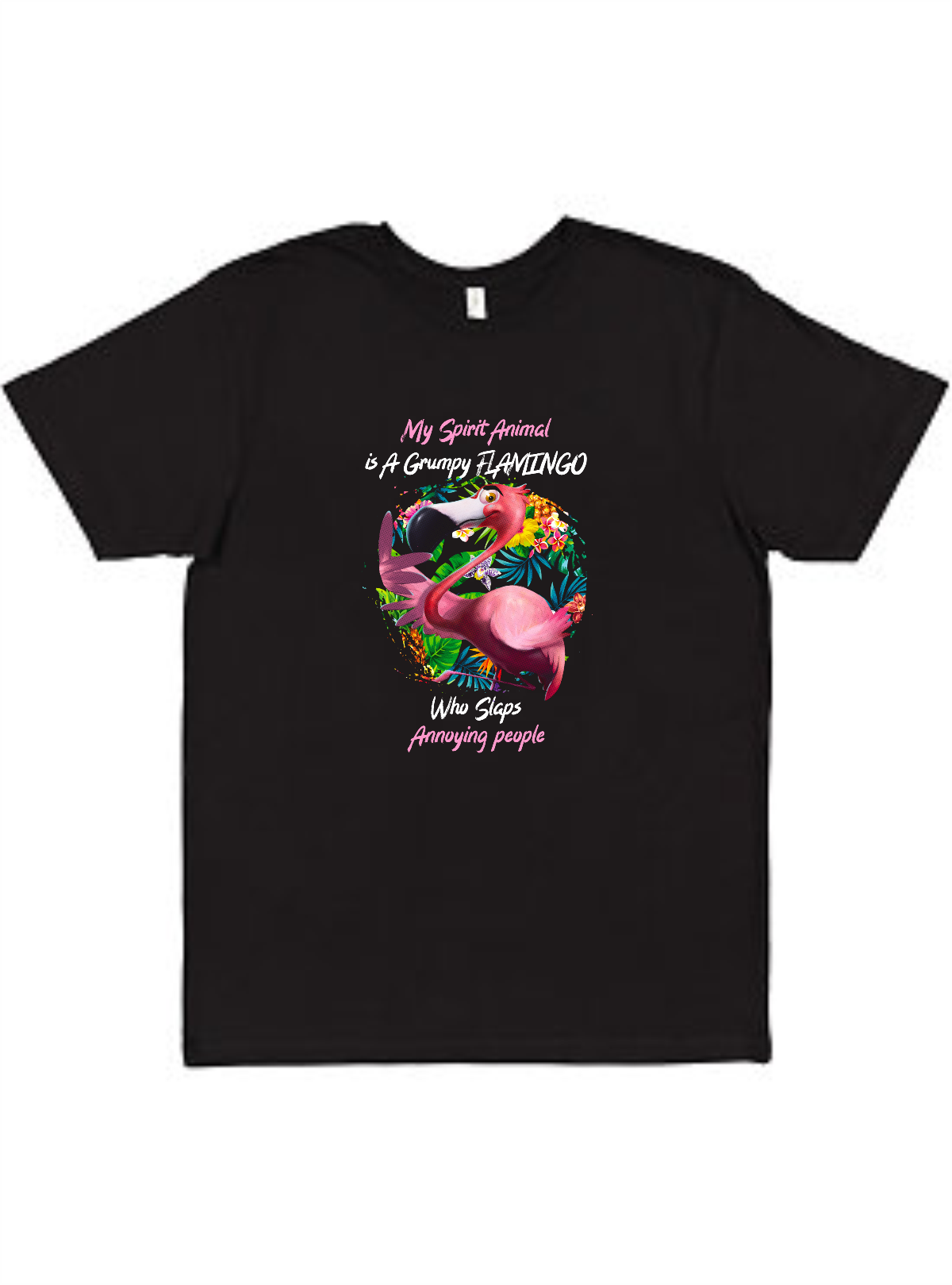 Grumpy Flamingo Tee Akron Pride Custom Tees