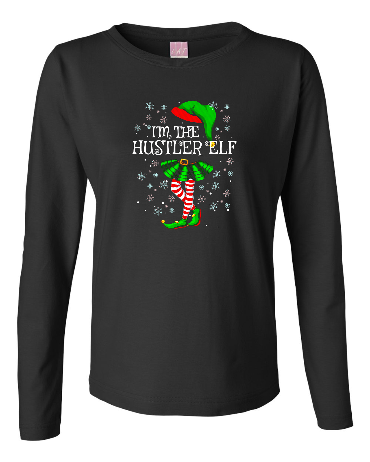 Hustler Elf Ladies L/S Tee Akron Pride Custom Tees