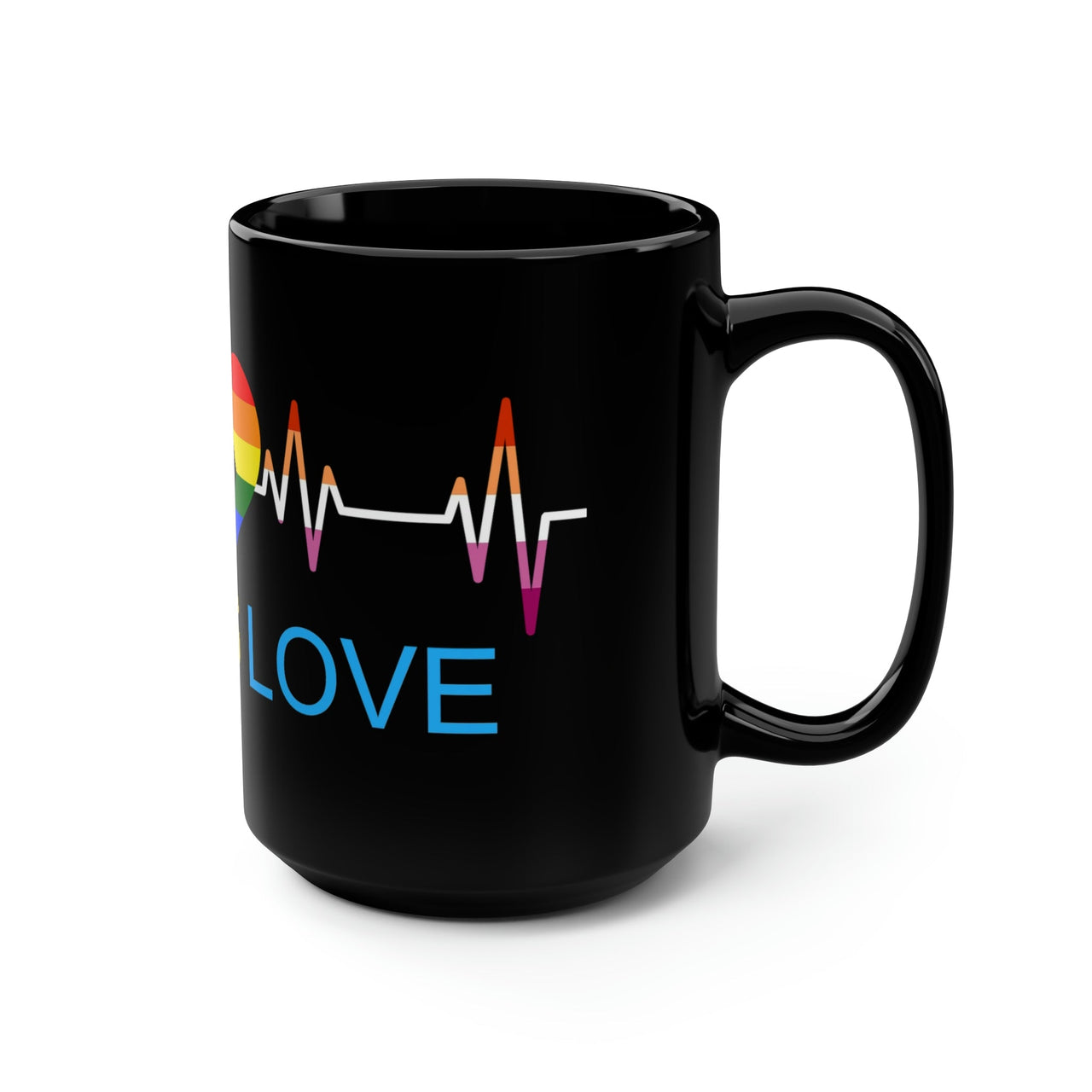 Love is Love Pride Mug Akron Pride Custom Tees