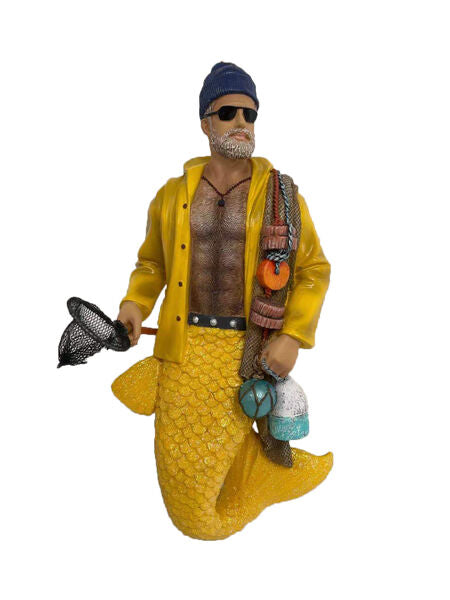 Monty the Fisherman Merman Ornament Akron Pride Custom Tees