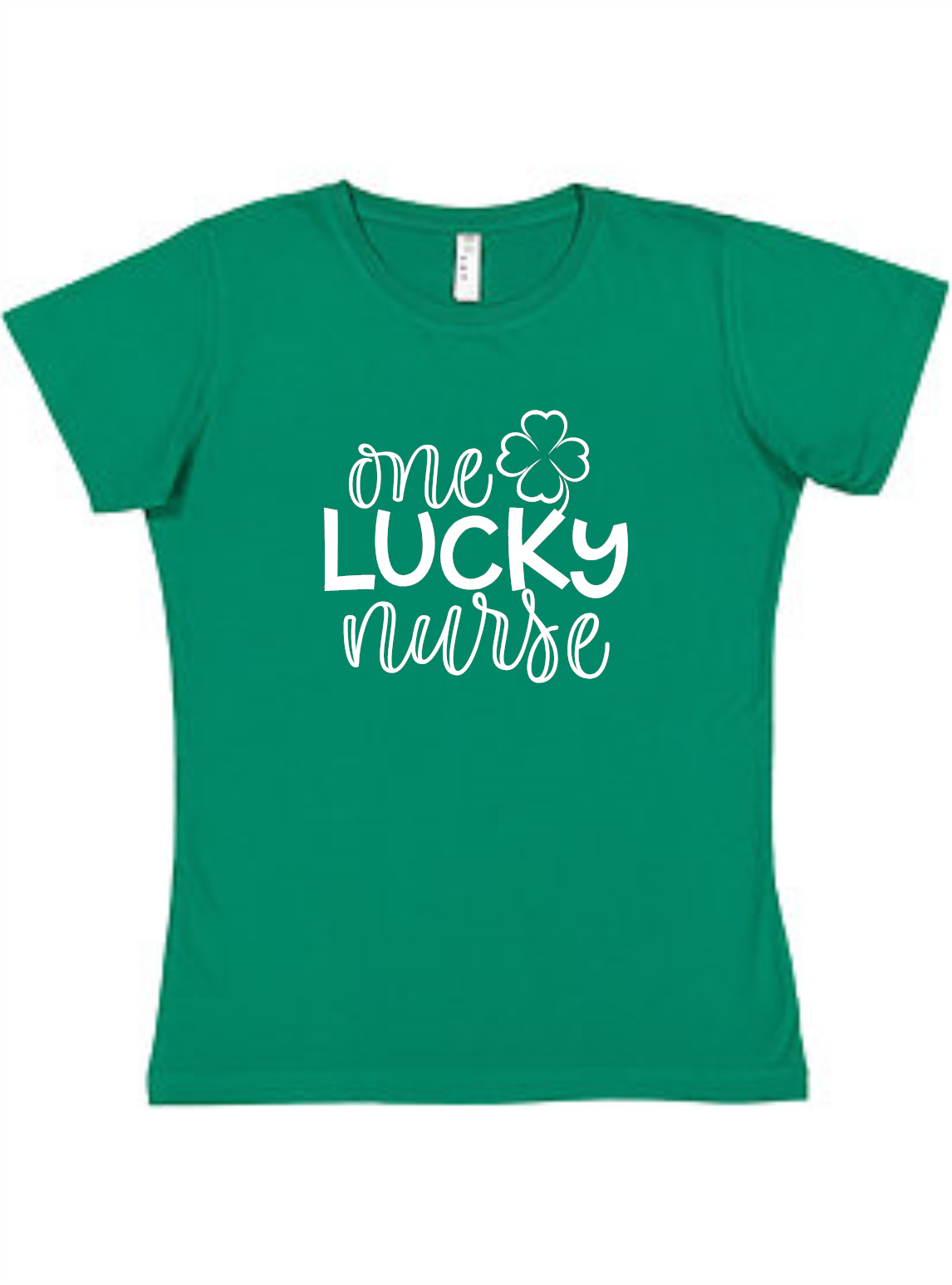 One Lucky Nurse Ladies Tee Akron Pride Custom Tees