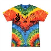 Peace Love Peccy Tie Dye Tee Akron Pride Custom Tees