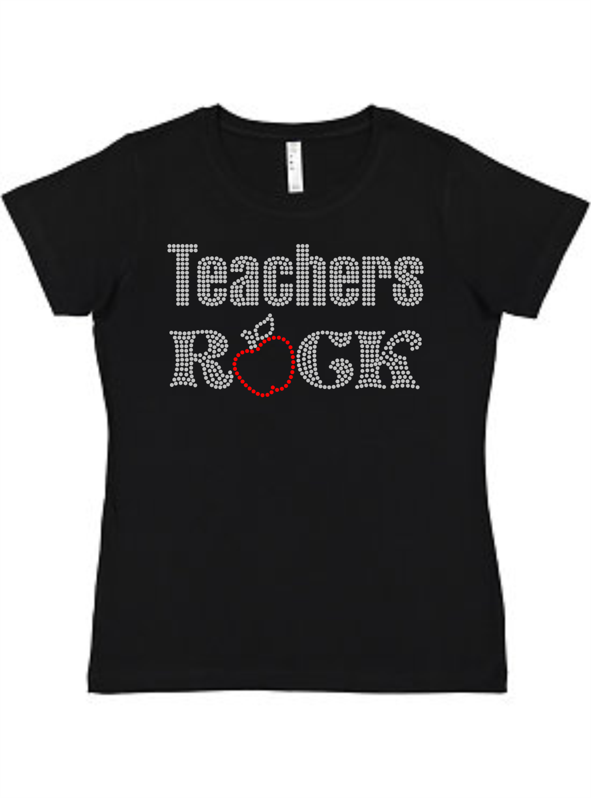 Teachers Rock Ladies Tee Akron Pride Custom Tees