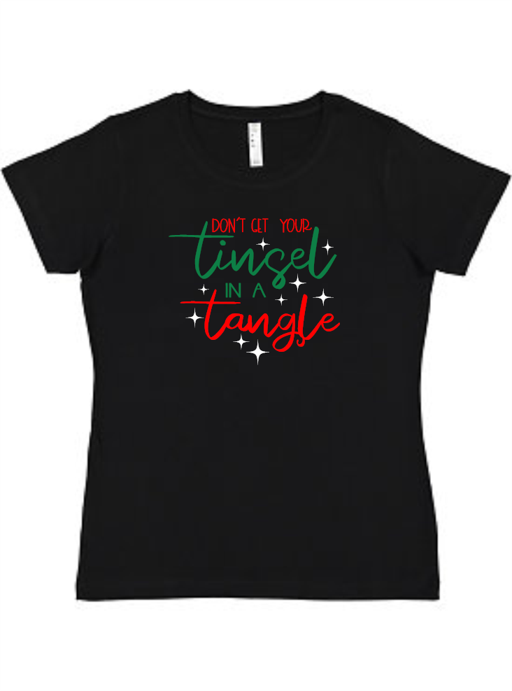 Tinsel in a Tangle Ladies Tee Akron Pride Custom Tees